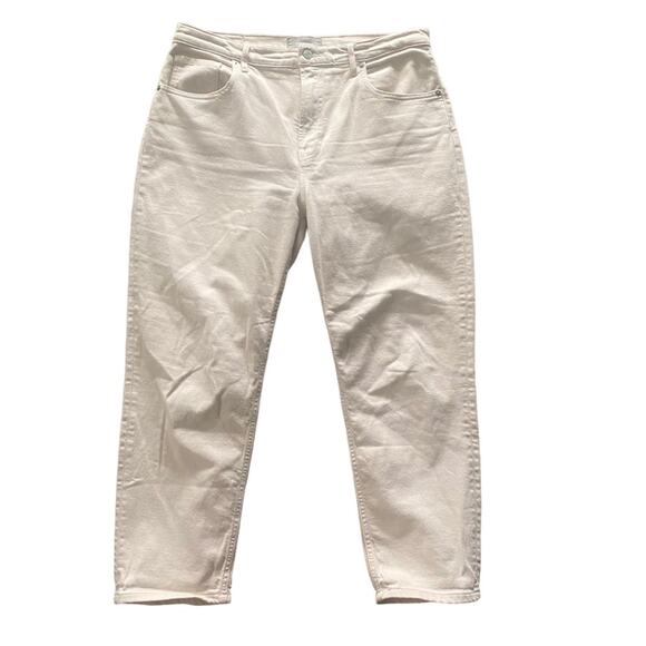 Everlane Jeanse Size 32 White/Cream High Rise Straight Ankle - Picture 1 of 7